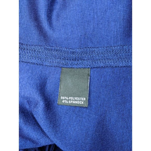 Investments Navy Blue Shirt Blouse Top Size M 3/4 Sleeve Womens - Picture 4 of 5